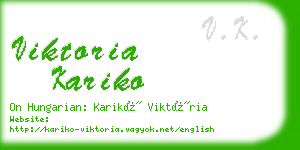 viktoria kariko business card